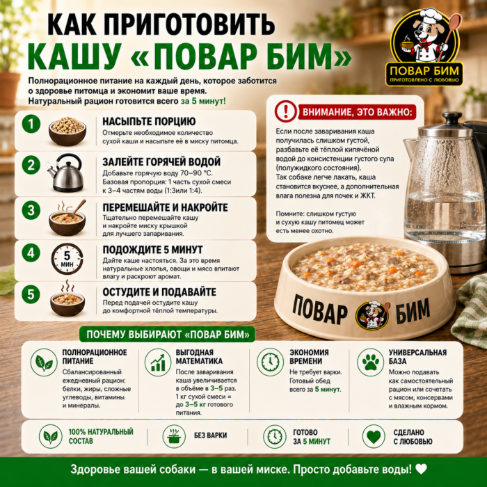 Диетическая каша Повар Бим «Лайт», 5 кг